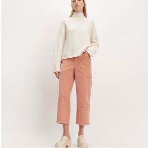 Everlane The Corduroy Gardener Pant in Blush Pink
